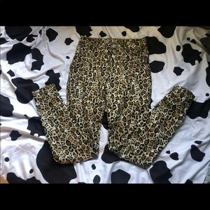 cheeta print pants